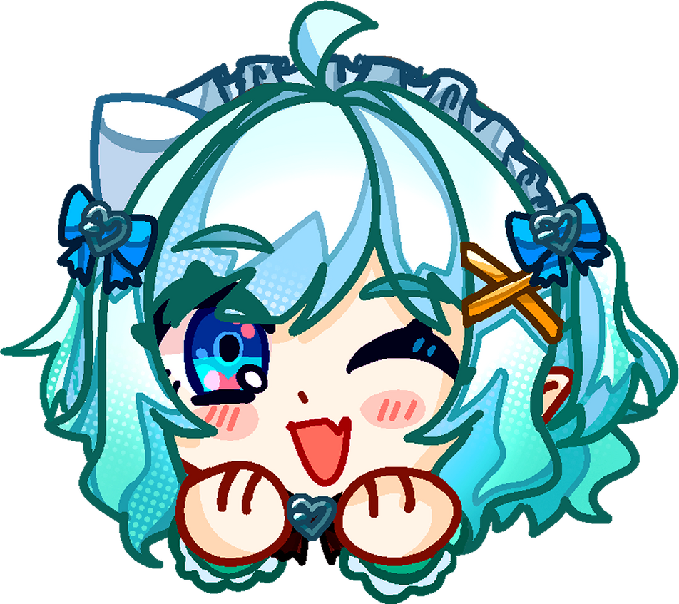 1" Mint Fantome Acrylic Keychain