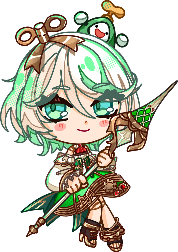 2.5" Cecilia Immergreen Acrylic Keychain