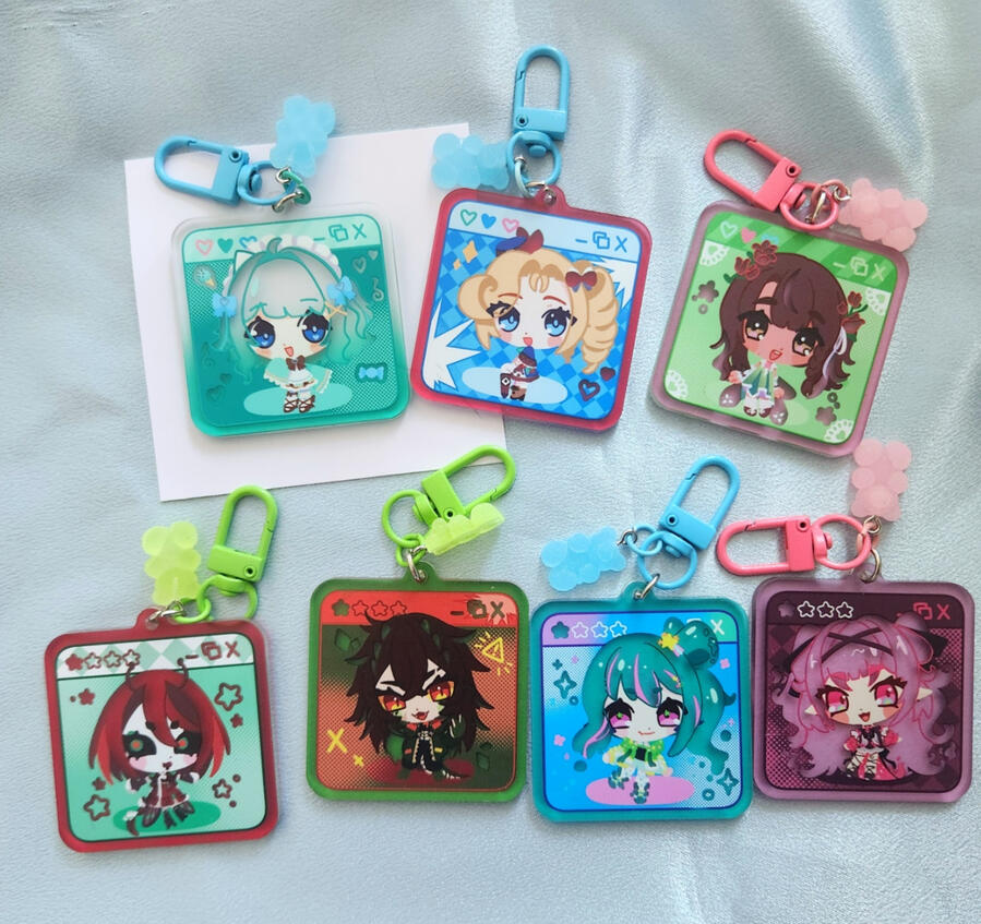 frosted acrylic charms