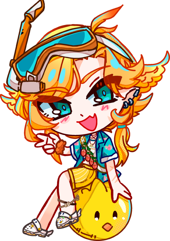 2.5&quot; Dokibird New Outfit Acrylic Keychain