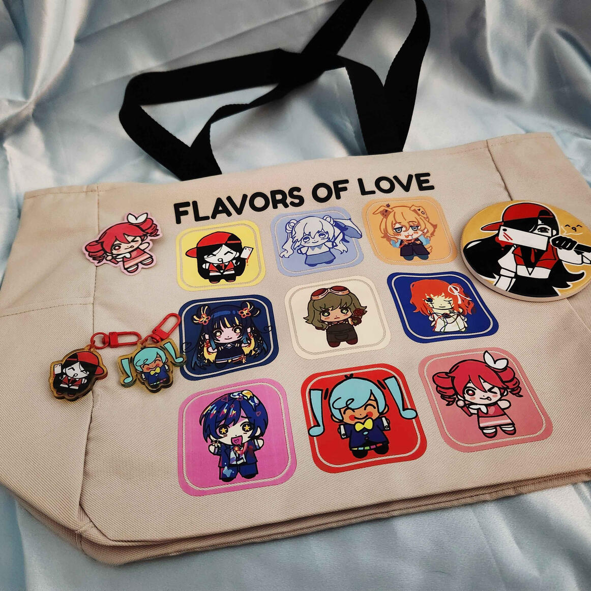 Flavor Foley Large Tote Bag and Yi Xi Coaster