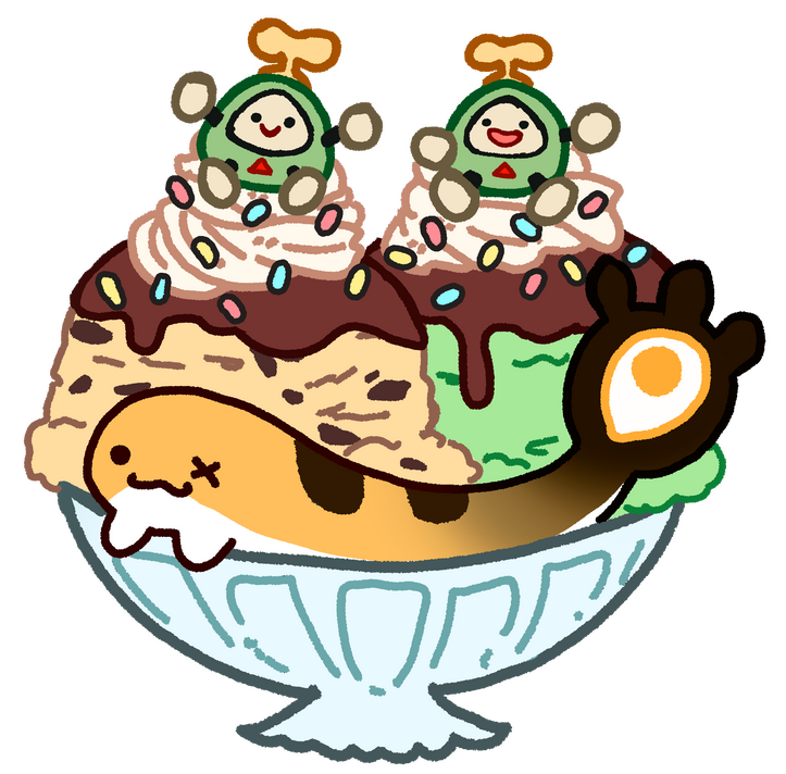 gremtomo sundae sticker