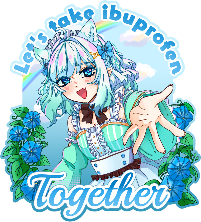 Mint Ibuprofen Sticker